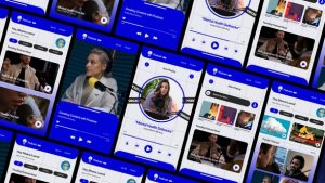 Videohive Podcast Apps Media Video Displays template preview