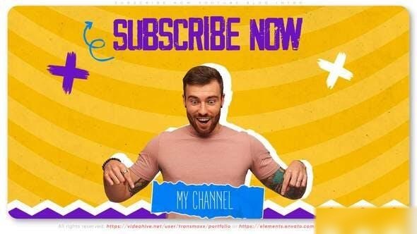 Videohive Subscribe Now Youtube Blog Intro Openers template preview