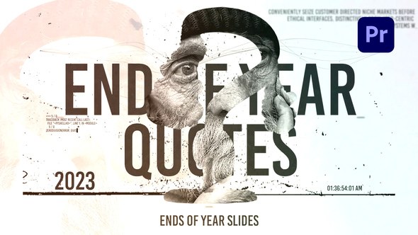 Epic Smoke Slides: Goodbye Old Year Premiere Pro template preview