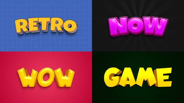 Videohive Text Effect - Cartoon Style 05 Titles template preview
