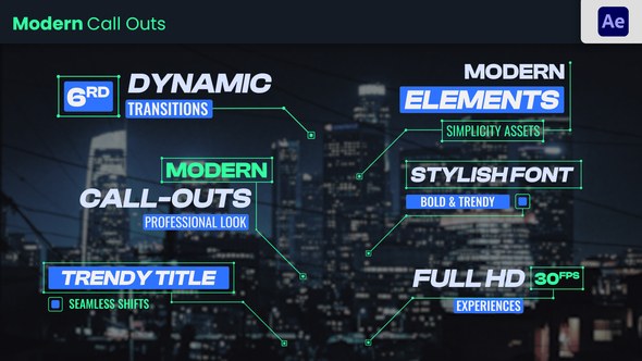 Videohive Modern & Futuristic Call Outs Titles template preview