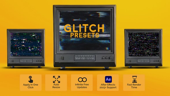 Videohive Glitch Presets Elements template preview