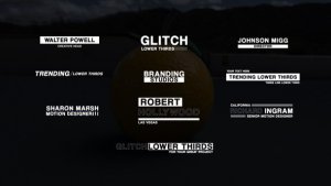 Videohive Glitch Titles & Lower Thirds 39104438 Titles template preview