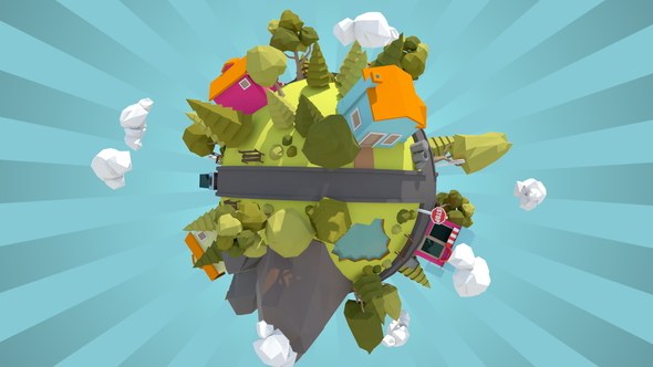 3D Titles Tiny Planet Video Displays template preview