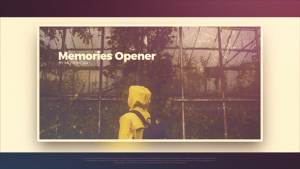 Videohive Memories Opener Video Displays template preview
