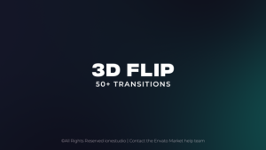Videohive 3D Flip Transitions Broadcast-packages template preview