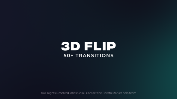 Videohive 3D Flip Transitions Broadcast-packages template preview