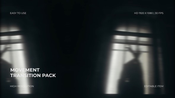 Videohive Movement Transition Pack Elements template preview