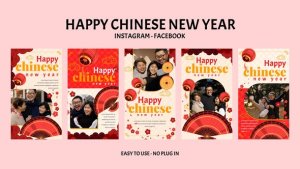 Videohive Happy Chinese New Year Instagram Stories 56313546 Openers template preview
