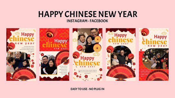 Videohive Happy Chinese New Year Instagram Stories 56313546 Openers template preview