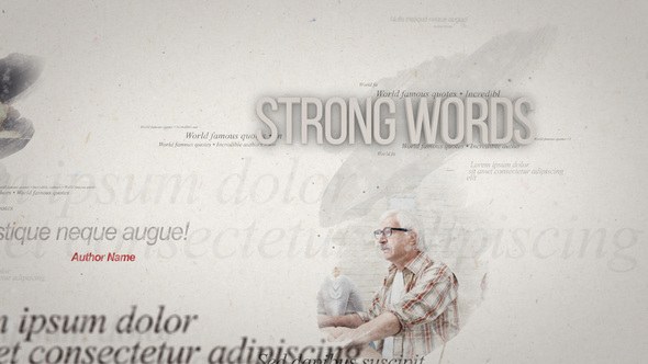 Videohive Quotes On Paper Openers template preview