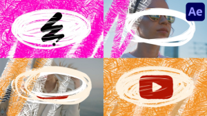 Videohive Felt Pen Drawing Logo Transitions for After Effects Elements template preview
