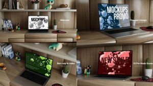 Videohive Minimal Macbook Mockups Promo Product Promo template preview