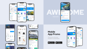 Videohive Clean Mobile App Promo Product Promo template preview