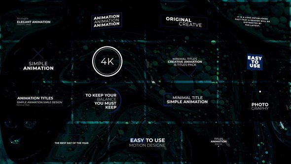 Videohive Minimal Titles Animation | After Effects Titles template preview