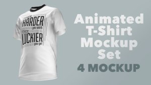 Videohive Animated T-Shirt Mockup Set Product Promo template preview