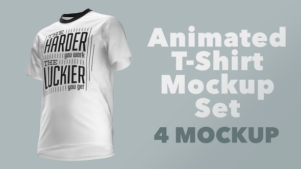 Videohive Animated T-Shirt Mockup Set Product Promo template preview