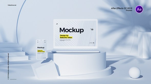 Videohive Devices Mockup // Geometric Product Promo template preview