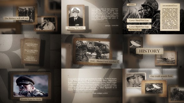 Videohive History 23607770 Video Displays template preview