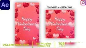 Videohive Instagram Valentines Day Intro | AE Openers template preview