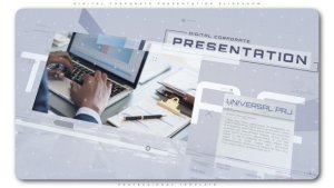 Videohive Digital Corporate Presentation Slideshow Video Displays template preview