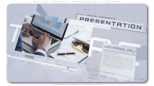 Videohive Digital Corporate Presentation Slideshow Video Displays template preview