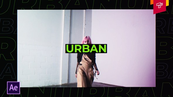 Videohive Urban Modern Intro Video Displays template preview