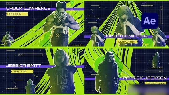 Videohive Awesome Characters Openers template preview