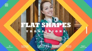 Videohive Flat Shapes Transitions Elements template preview