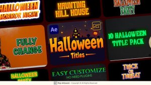 Videohive Halloween Titles For After Effects 54716072 Titles template preview