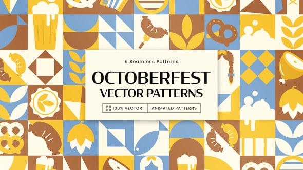 Videohive Oktoberfest Animated Background Patterns Elements template preview