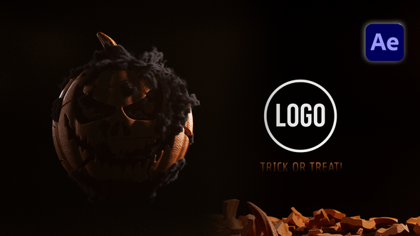 Videohive Pumpkin Explosion Reveal Logo Stings template preview