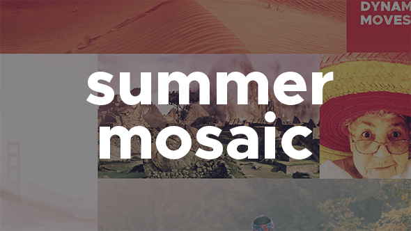 Videohive Summer Mosaic Slideshow Video Displays template preview