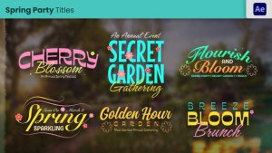Videohive Spring Nature Title Titles template preview
