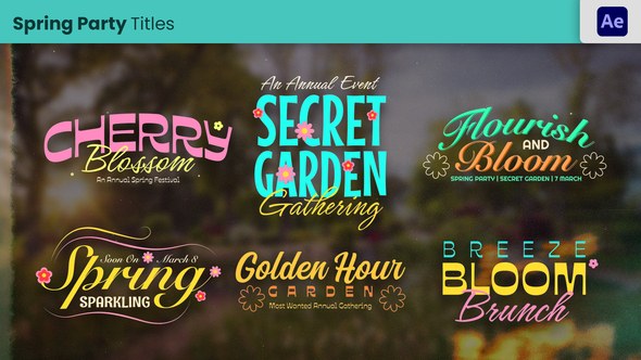 Videohive Spring Nature Title Titles template preview
