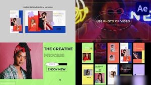 Videohive Trendy Creative Scenes for After Effects Openers template preview