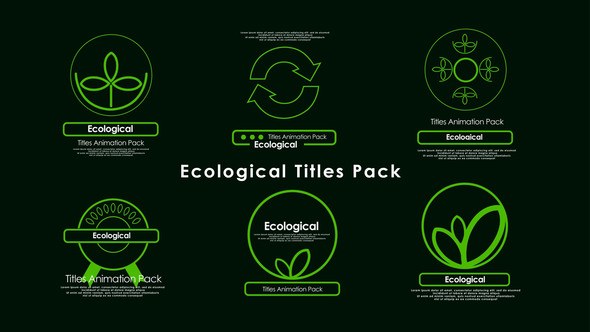 Videohive Ecological Titles 48041349 Titles template preview