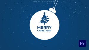 Christmas & New Year Intro Logo Premiere Pro template preview
