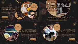 Videohive Coffee Shop Promo 50112045 Product Promo template preview