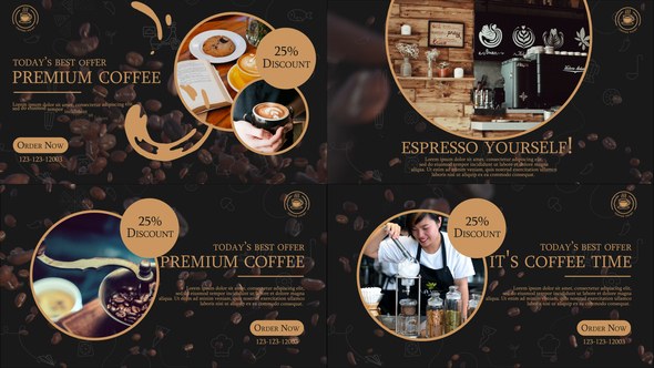 Videohive Coffee Shop Promo 50112045 Product Promo template preview
