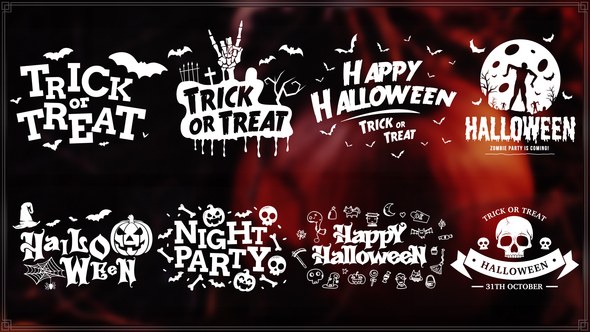 Videohive Halloween Spooky Pack Titles template preview