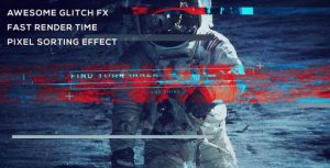 Videohive Pixel Sorting Trailer Video Displays template preview