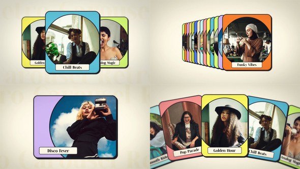 Videohive Carousel Retro Style Video Displays template preview