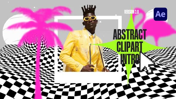 Videohive Postmodern Anti-Design Intro Logo Stings template preview