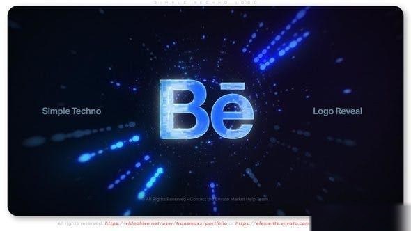 Videohive Simple Techno Logo Logo Stings template preview