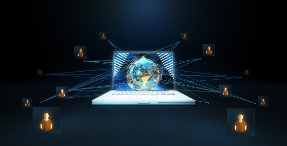 Network Earth Video Displays template preview