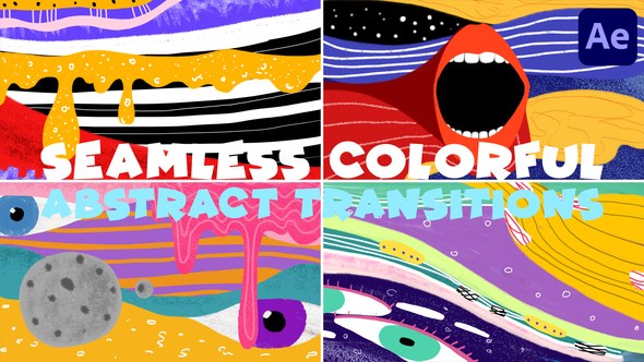 Videohive Seamless Colorful Abstract Transitions | After Effects Elements template preview