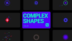 Videohive Complex Shapes 02 for After Effects Elements template preview