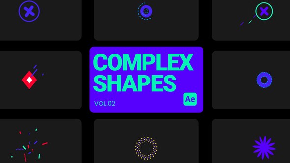 Videohive Complex Shapes 02 for After Effects Elements template preview