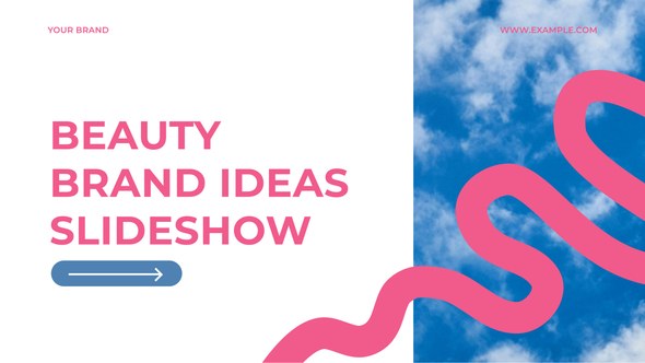 Videohive Beauty Brand Slideshow Video Displays template preview